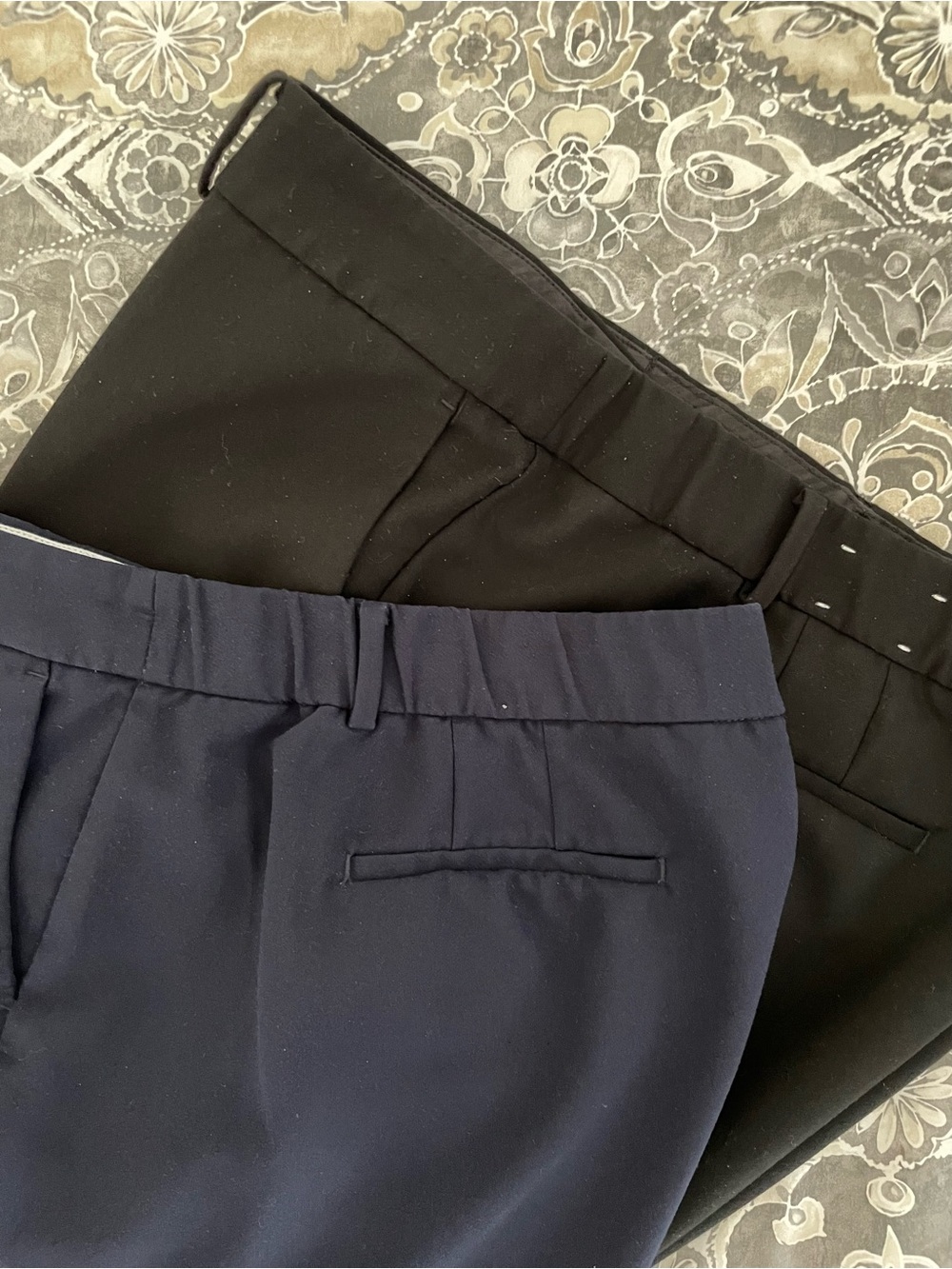 Bundle of Two Pairs Talbots Hampshire Ankle Pants in Black and Blue